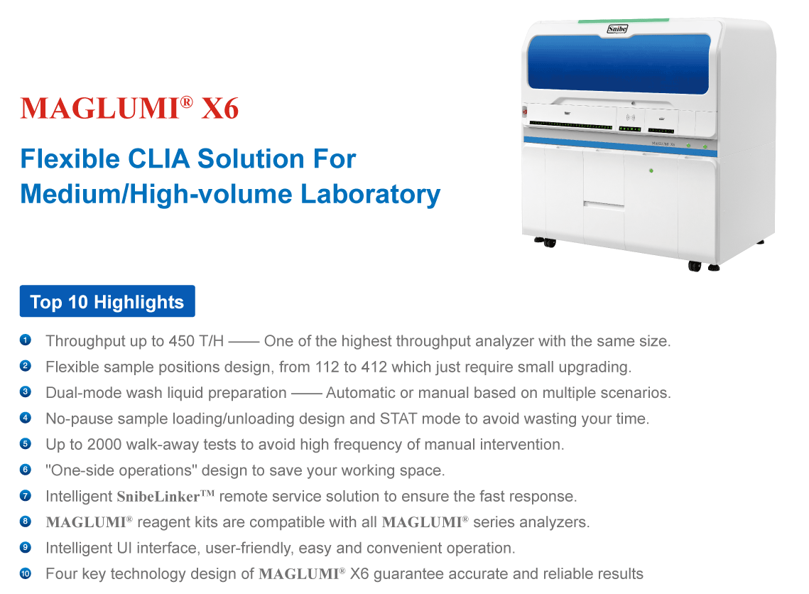MAGLUMI X6 Spectra Group Diagnostics